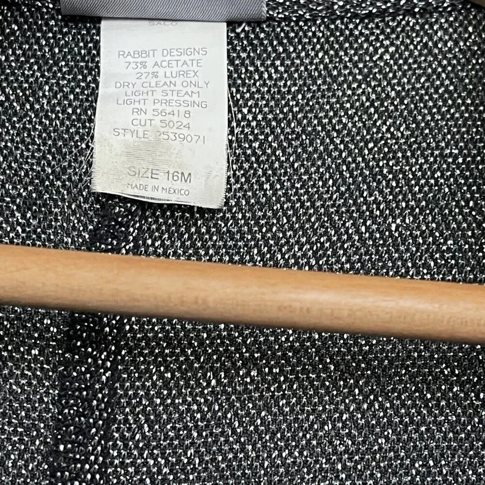 Rabbit Rabbit Rabbit Designs Coat Button Front Dr… - image 8